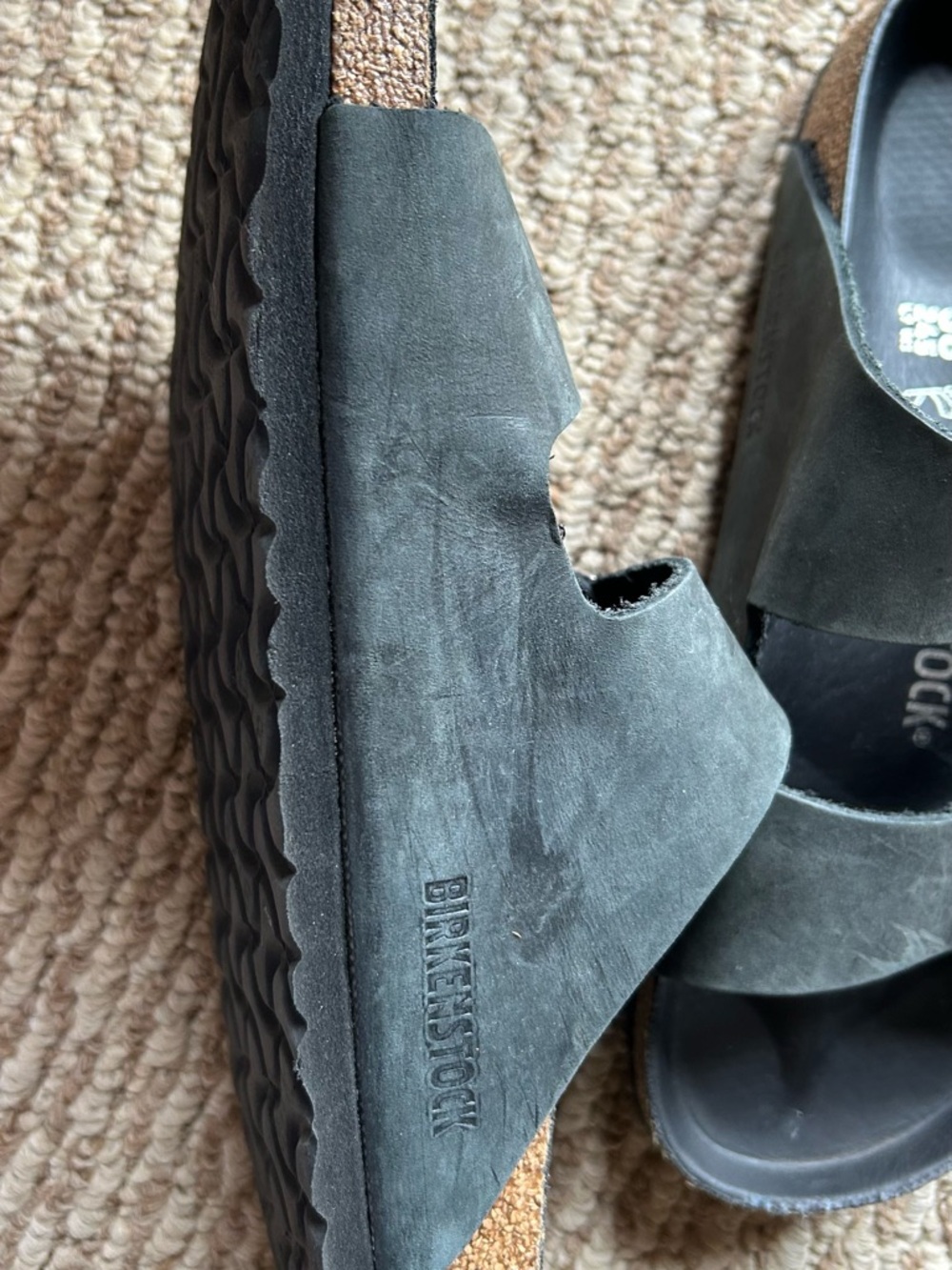 Birkenstock Black Arizona EVA Slip-On Sandals size 7.5-8 - Picture 11 of 12